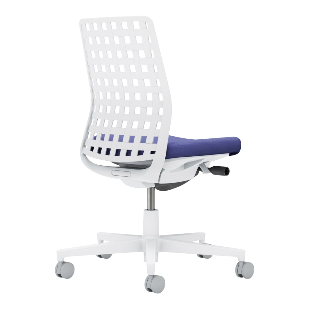 背樹脂：ホワイトグレー／座：ディープパープル