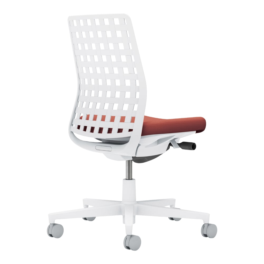 背樹脂：ホワイトグレー／座：パーシアンレッド