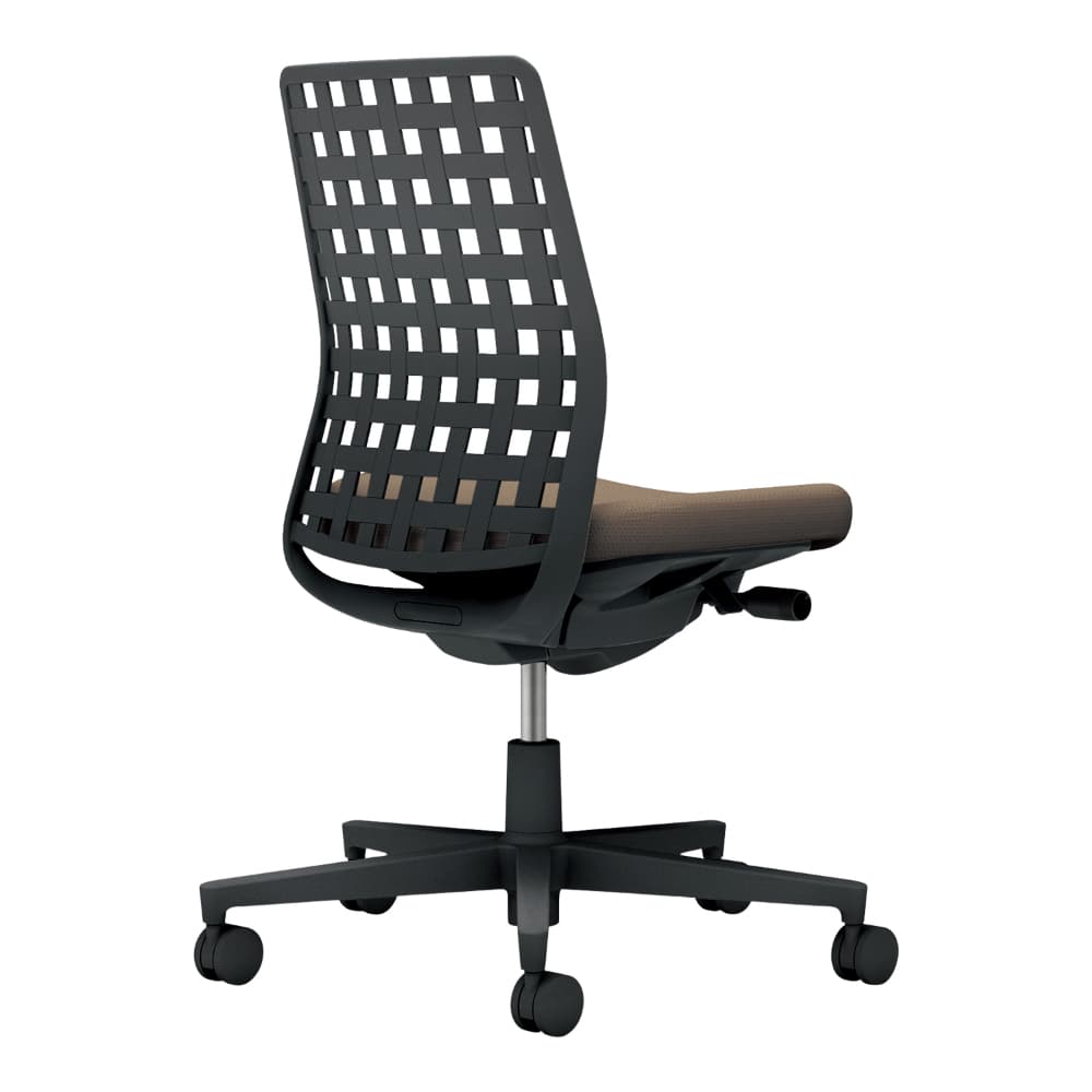 背樹脂：ブラック／座：ダークグレージュ