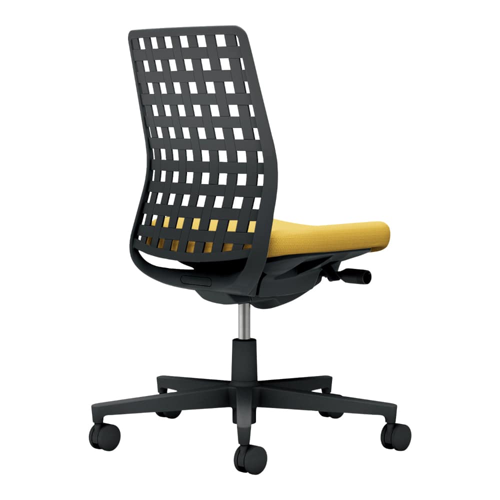 背樹脂:ブラック/座:オリーブイエロー