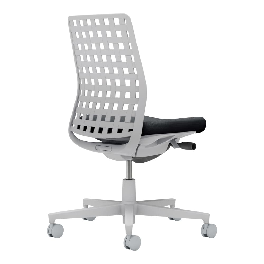 背樹脂：ライトグレー／座：ブラック