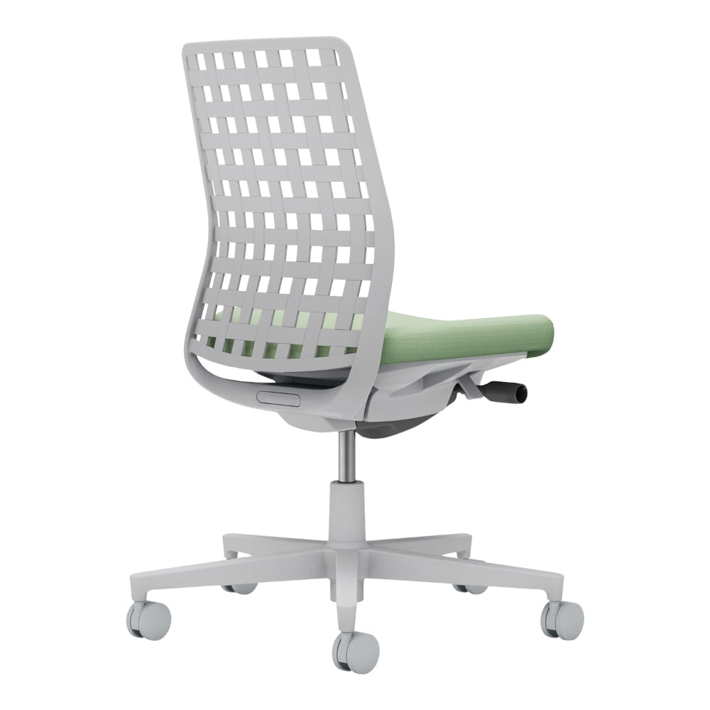 背樹脂：ライトグレー／座：パウダーミント