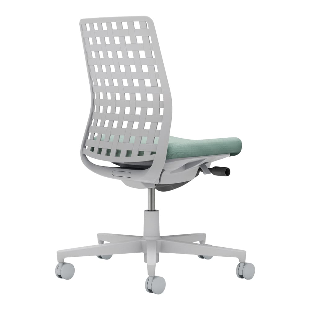 背樹脂：ライトグレー／座：アッシュターコイズ