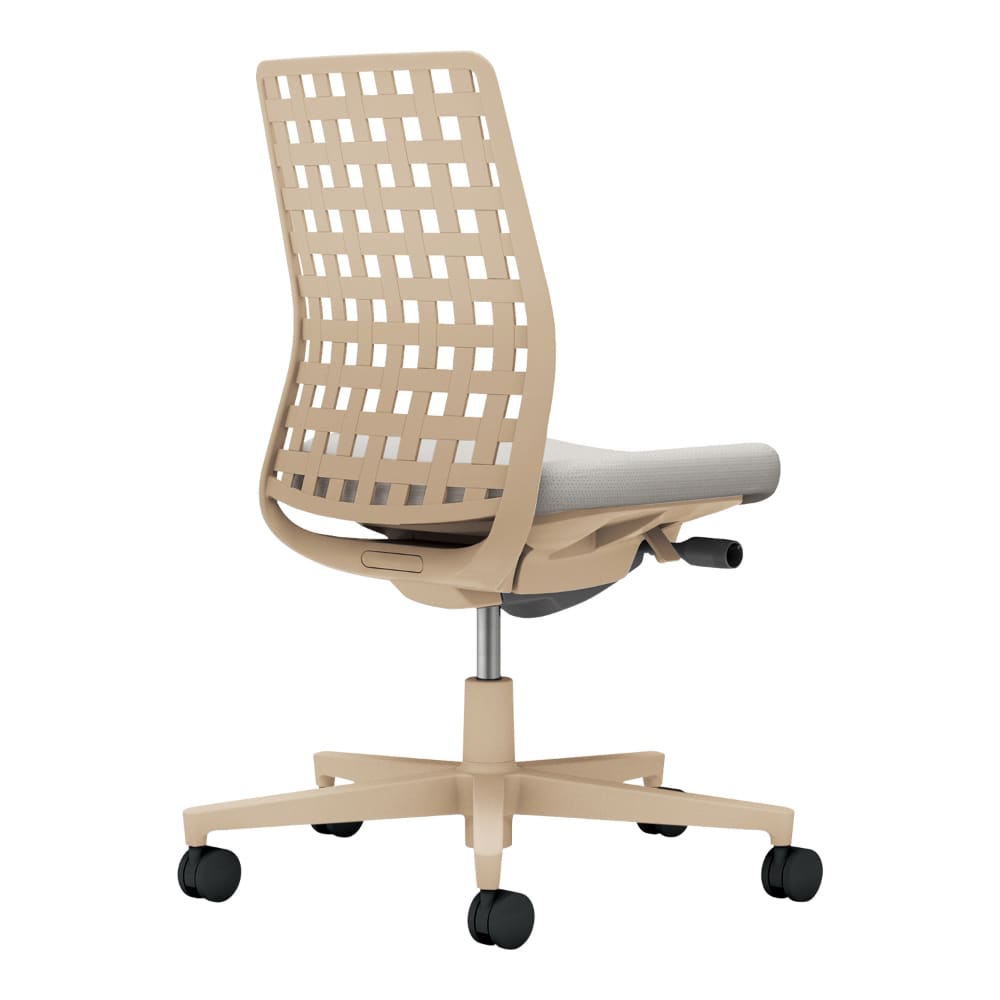 背樹脂：ソフトベージュ／座：ライトグレー