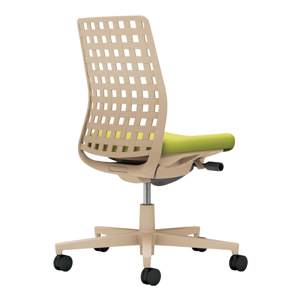 背樹脂：ソフトベージュ／座：ライトオリーブ