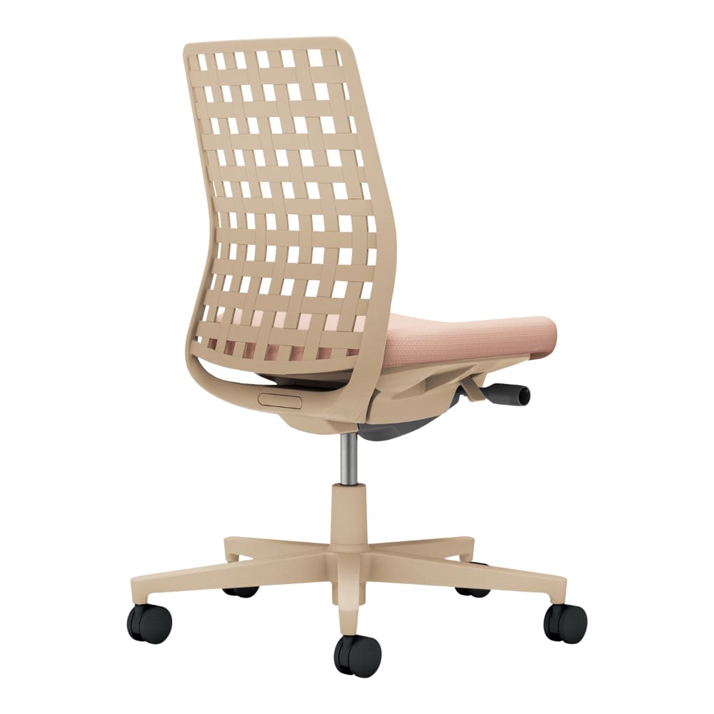 背樹脂：ソフトベージュ／座：アッシュピンク