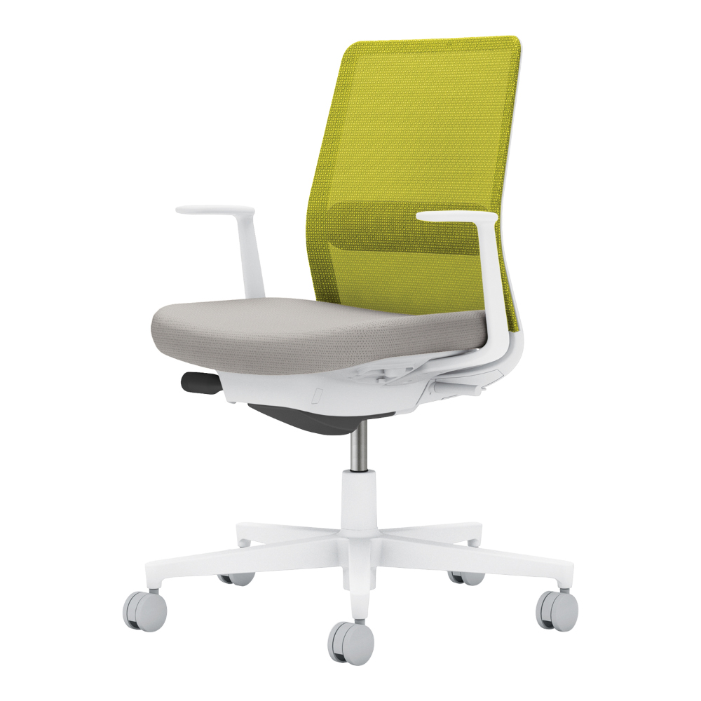 背・ランバー:ライトオリーブ/座:ライトグレー