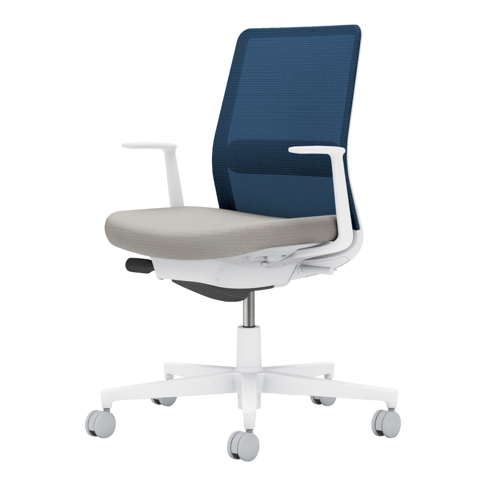 背・ランバー:ネイビー/座:ライトグレー