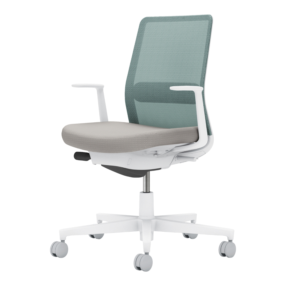 背・ランバー：アッシュターコイズ／座：ライトグレー