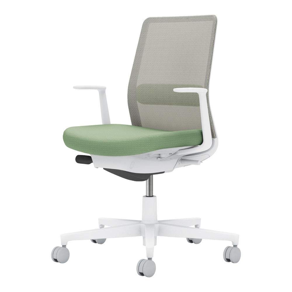 背：ライトグレー／座・ランバー： パウダーミント