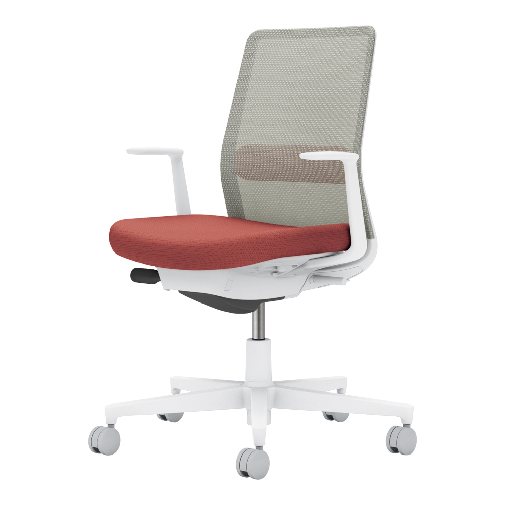 背:ライトグレー/座・ランバー: パーシアンレッド