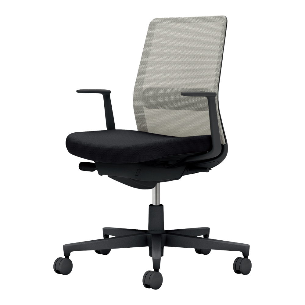 背・ランバー：ライトグレー／座：ブラック