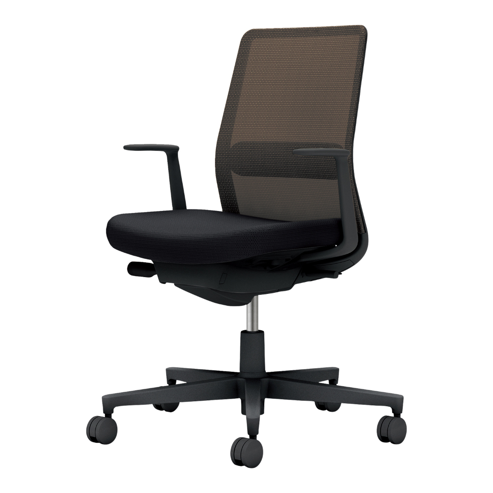 背・ランバー：ダークグレージュ／座：ブラック