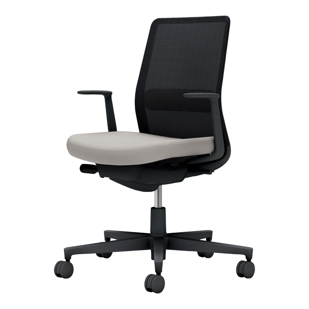 背：ブラック／座・ランバー：ライトグレー