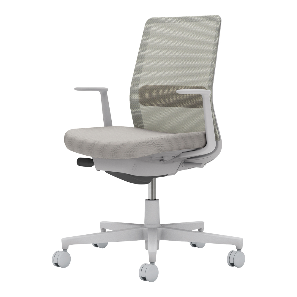 背座:ライトグレー/ランバー:ダークグレージュ