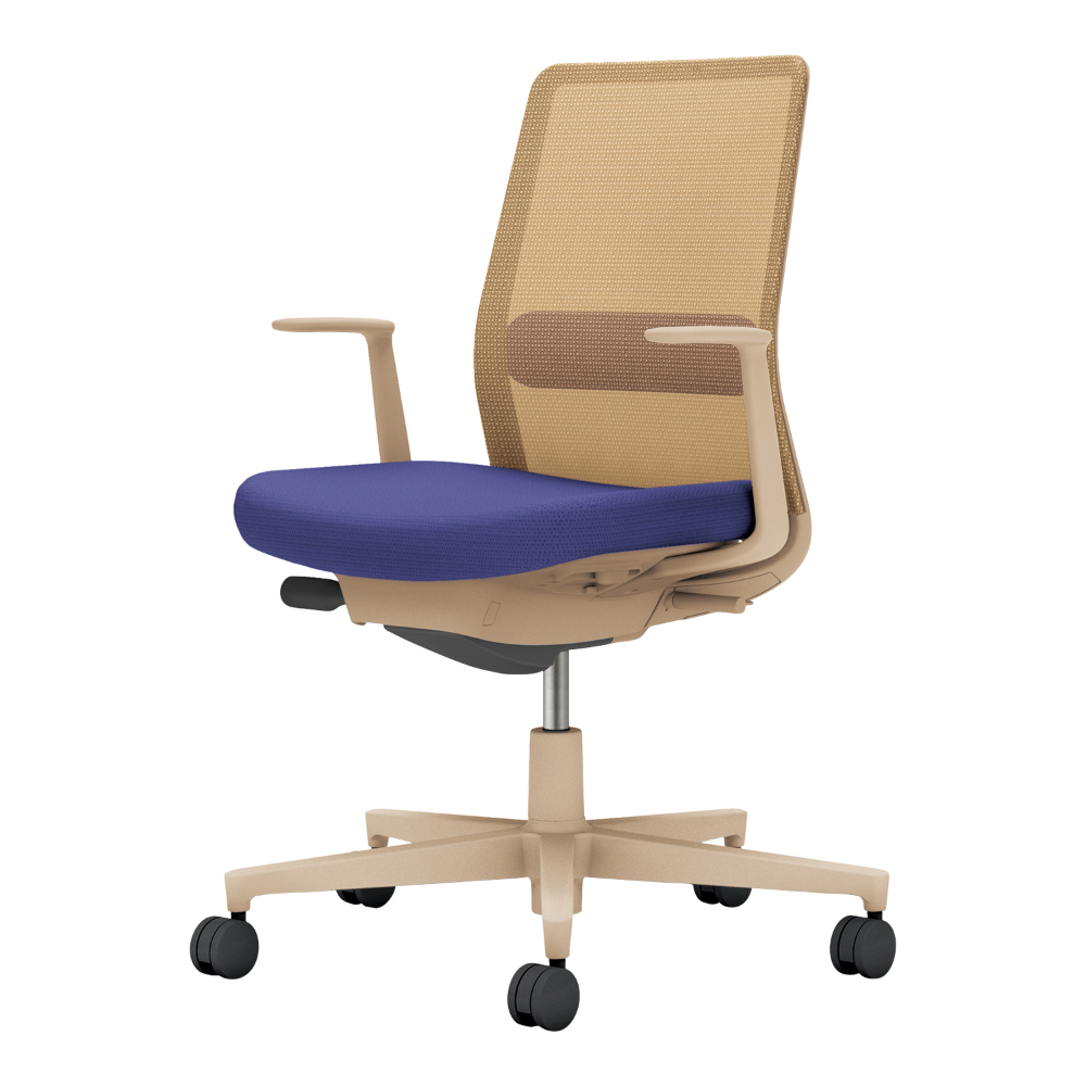 背：ソフトベージュ／座・ランバー： ディープパープル