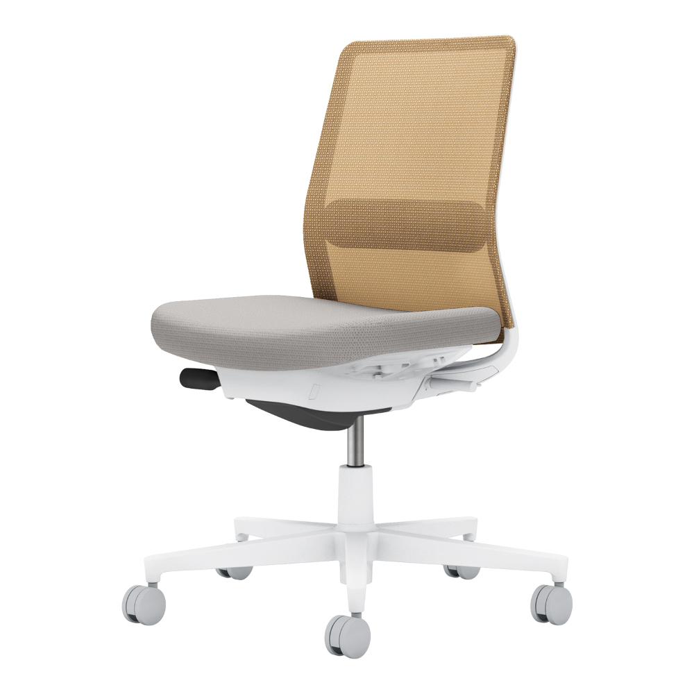 背・ランバー：ソフトベージュ／座：ライトグレー