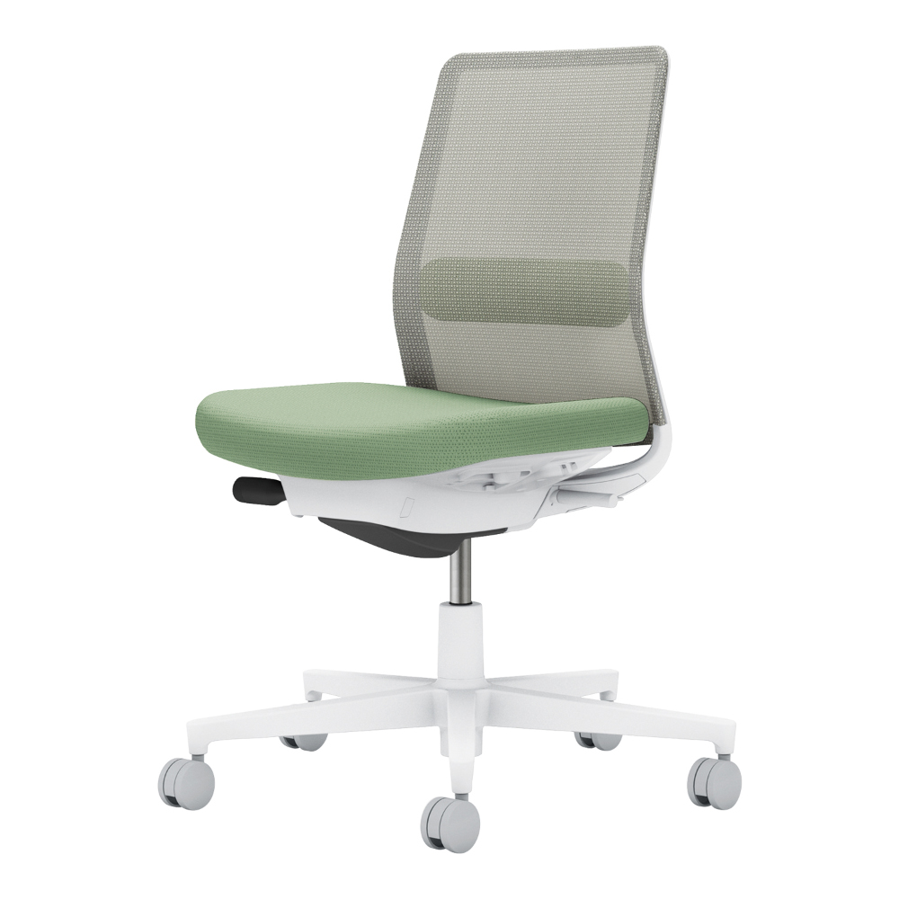 背：ライトグレー／座・ランバー： パウダーミント