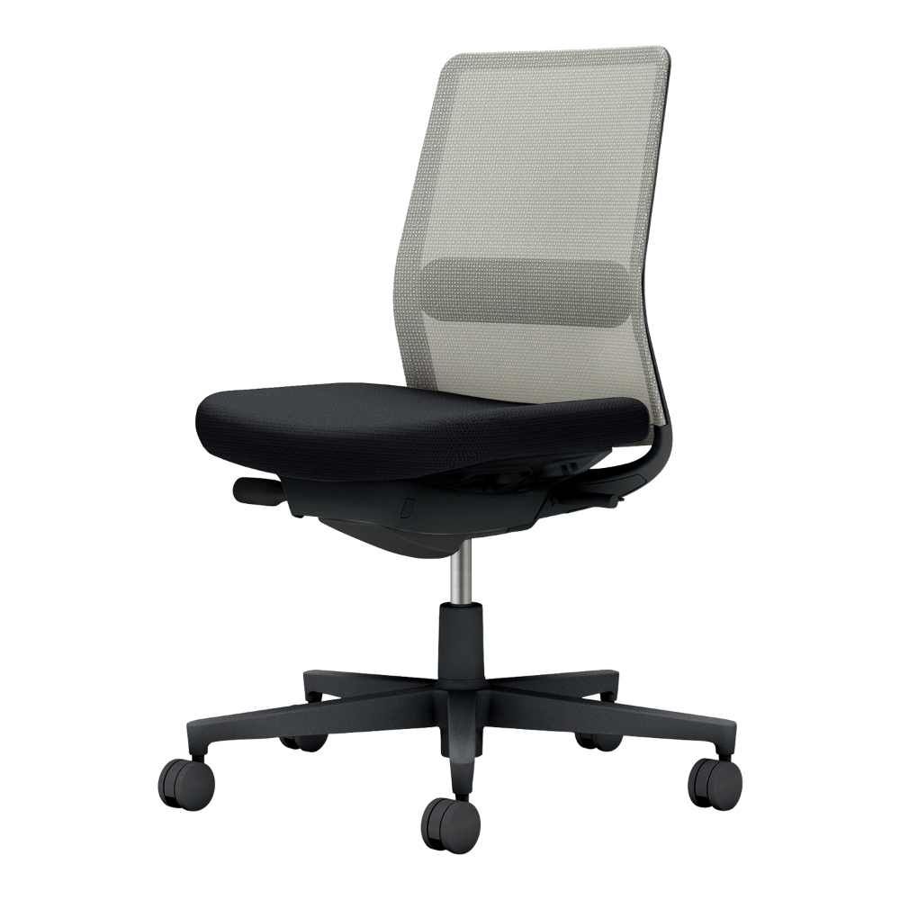 背・ランバー：ライトグレー／座：ブラック