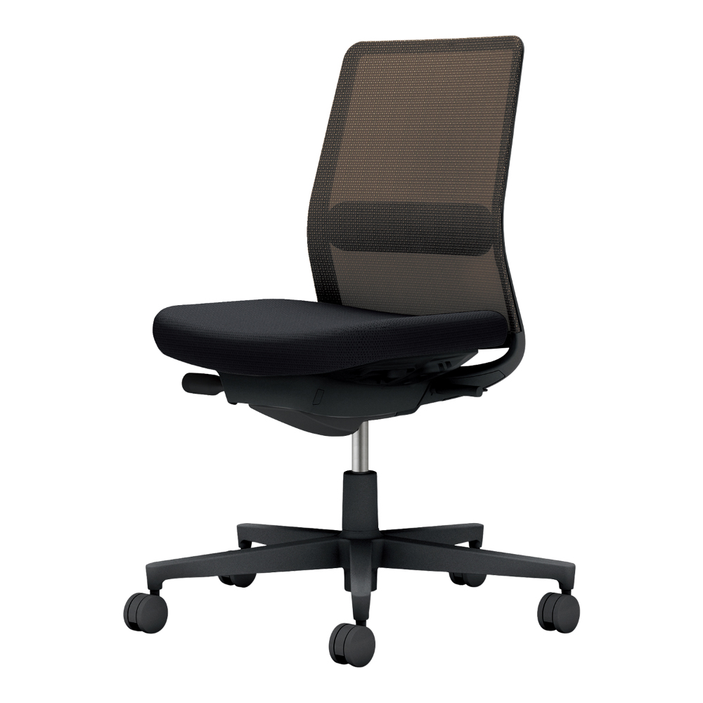 背・ランバー：ダークグレージュ／座：ブラック