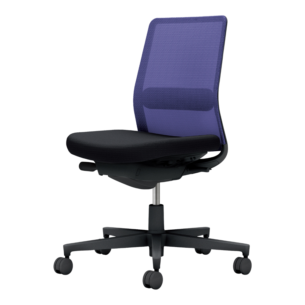 背・ランバー：ディープパープル／座：ブラック