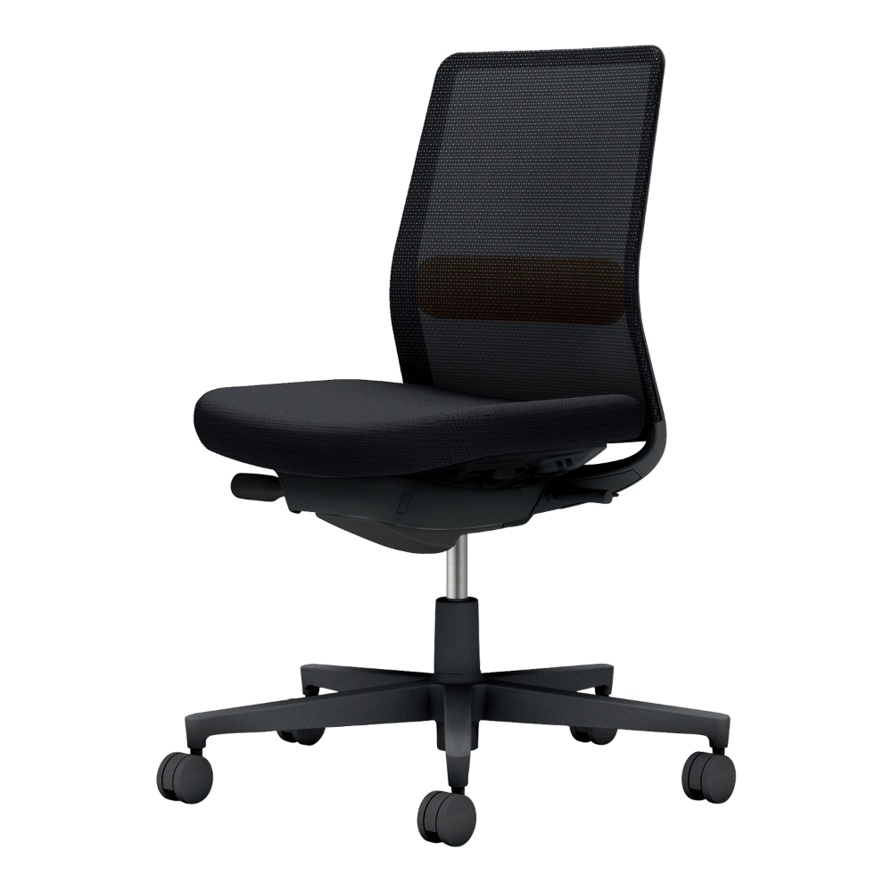 背座：ブラック／ランバー：オリーブイエロー