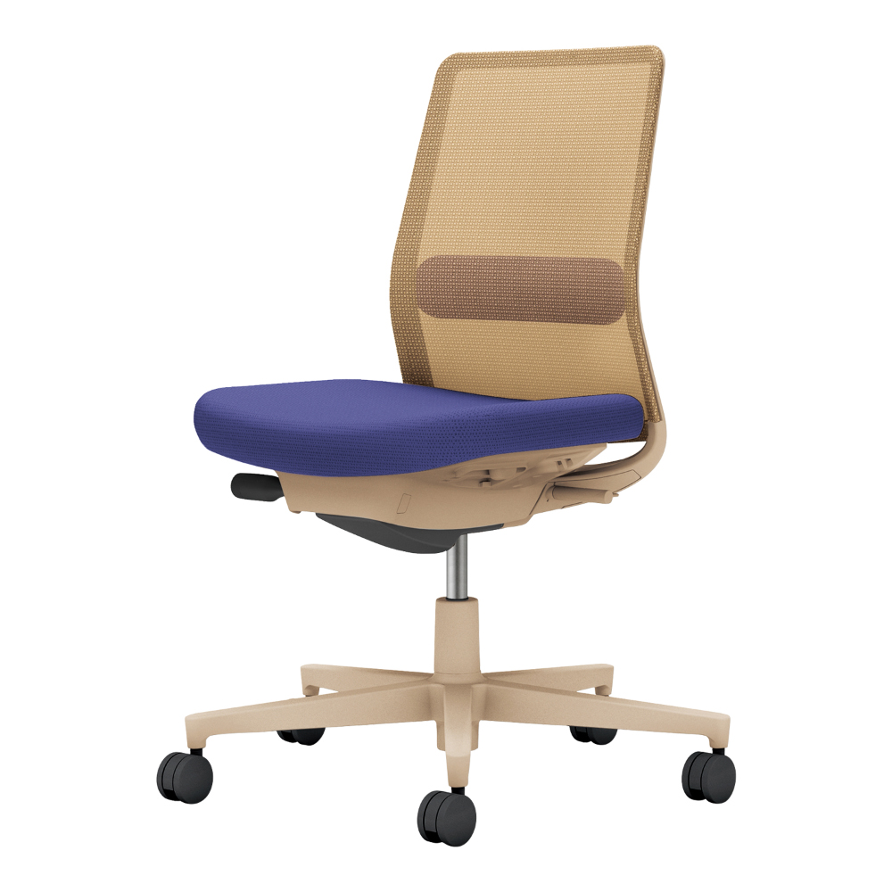 背：ソフトベージュ／座・ランバー： ディープパープル