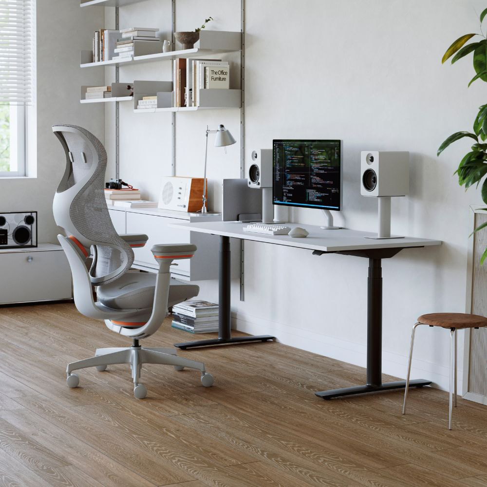 ライトグレー／サンオレンジ