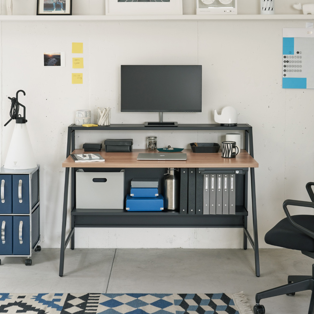 天板ラスティックミディアム／脚ブラック