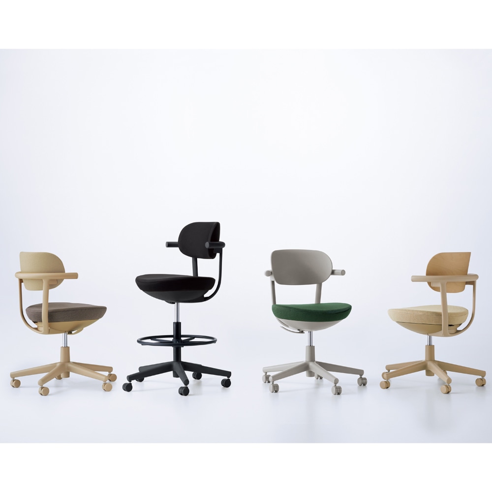 背オリーブイエロー/座ペールテラコッタ