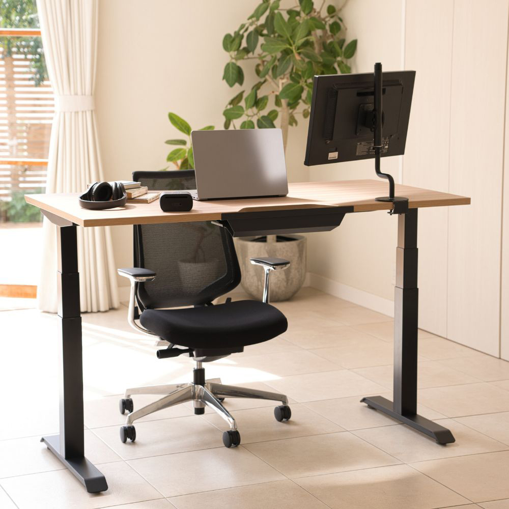 天板ラスティックミディアム/脚ホワイト