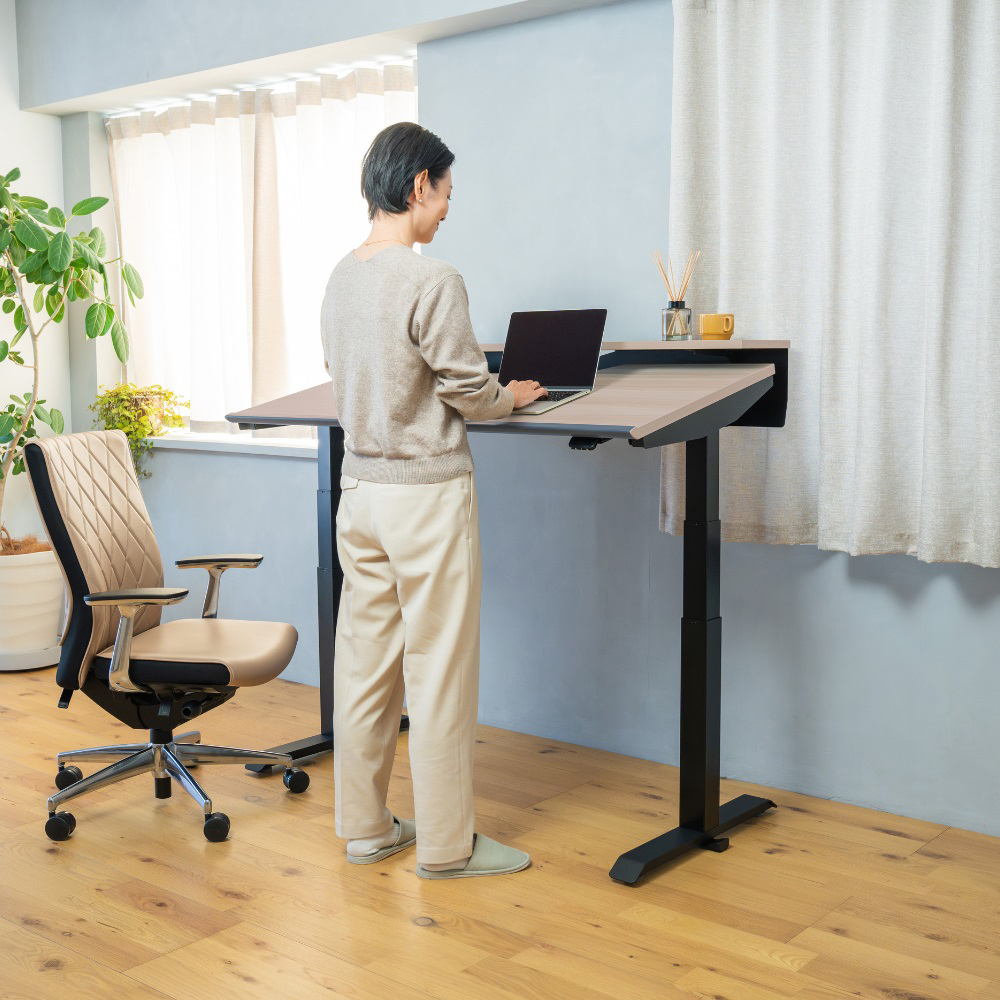 天板ウォームミディアム/脚ブラック