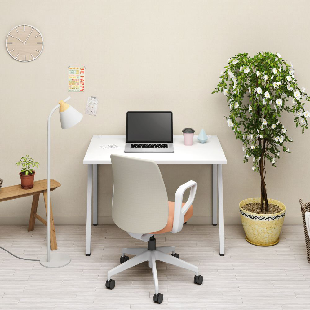 ホワイトグレー樹脂脚/背座別色/背ライトグレー/座ホワイトターコイズ