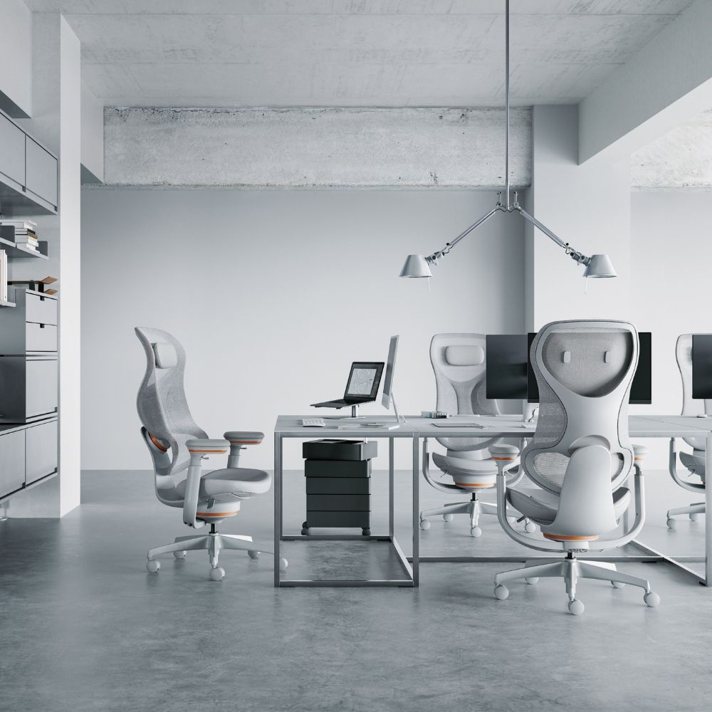 ライトグレー／サンオレンジ