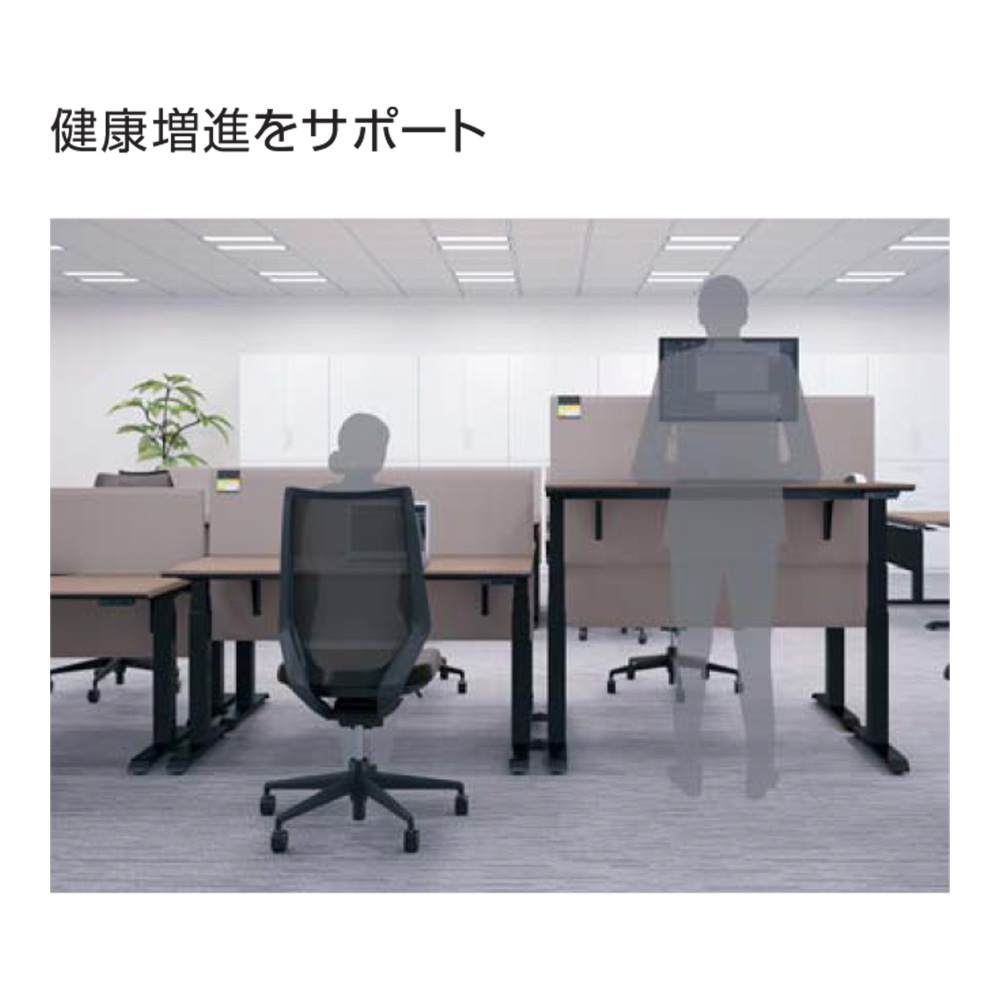 天板ラスティックミディアム/脚ホワイト