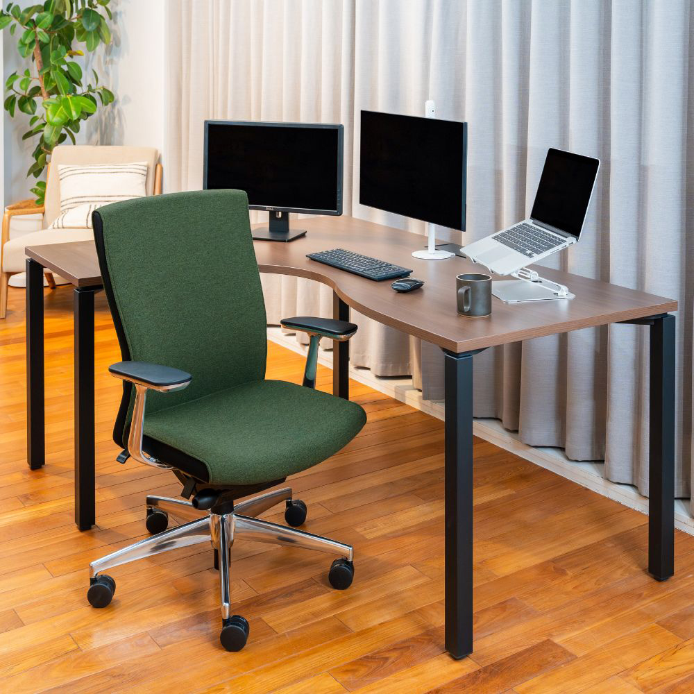 天板ナチュラルオーク／脚ホワイト