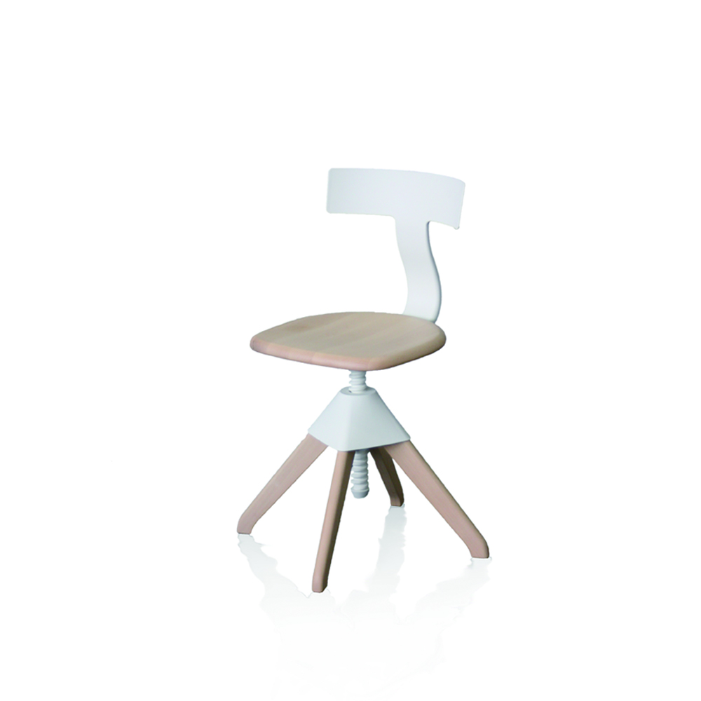 Back・Joint・Screw：White × Seat・Legs：Natural