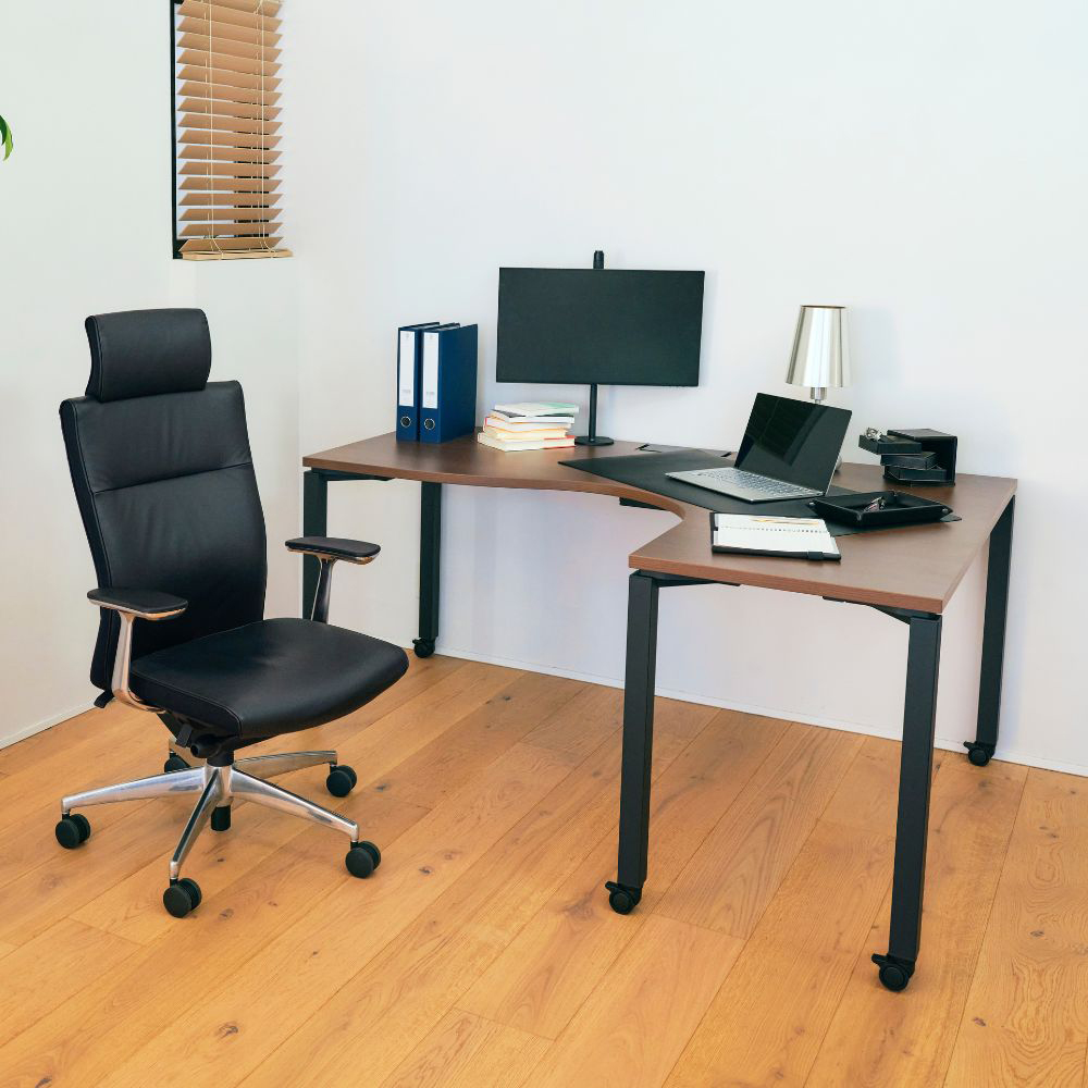 天板ナチュラルオーク／脚ホワイト