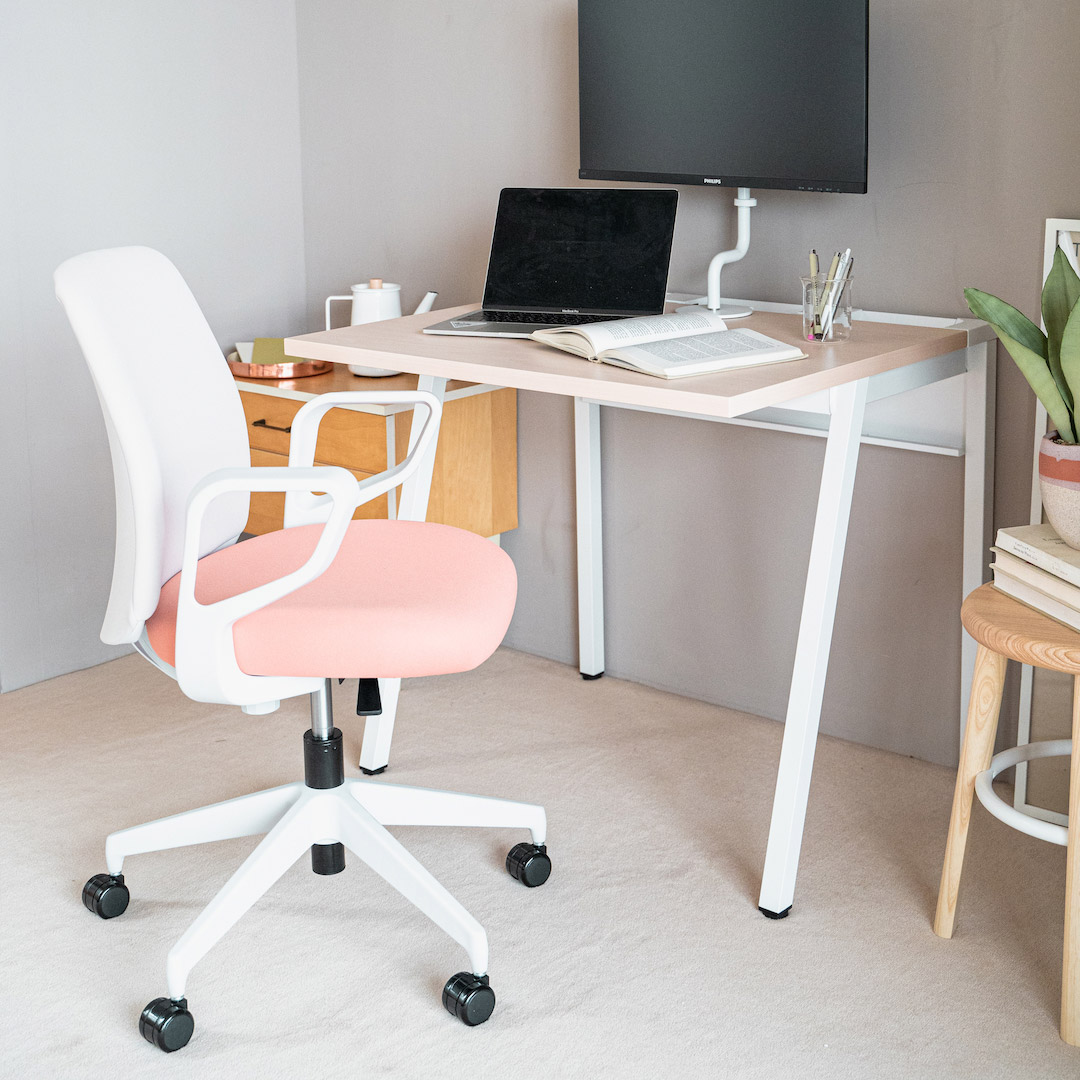 ホワイトグレー樹脂脚/背座別色/背ライトグレー/座ホワイトターコイズ