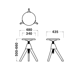 Joint・Screw：Black × Seat・Legs：Painted Black