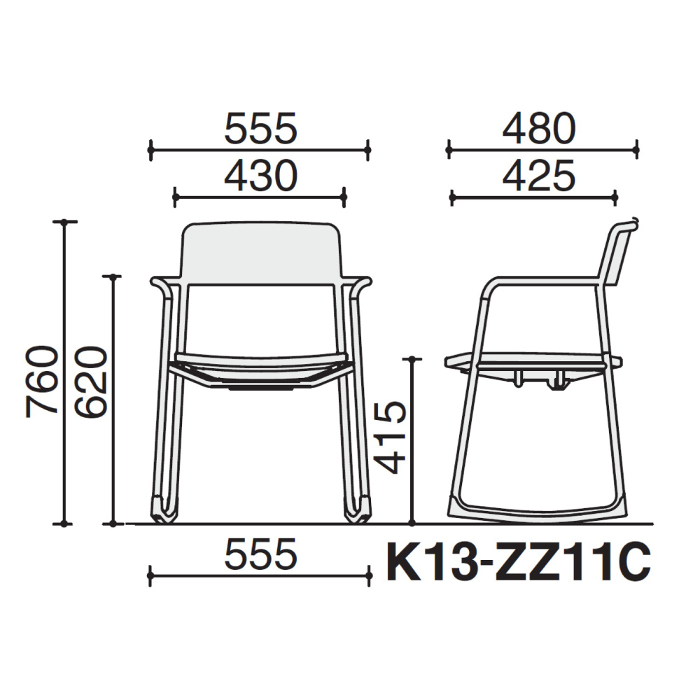 本体ライトグレー／座ソフトベージュ