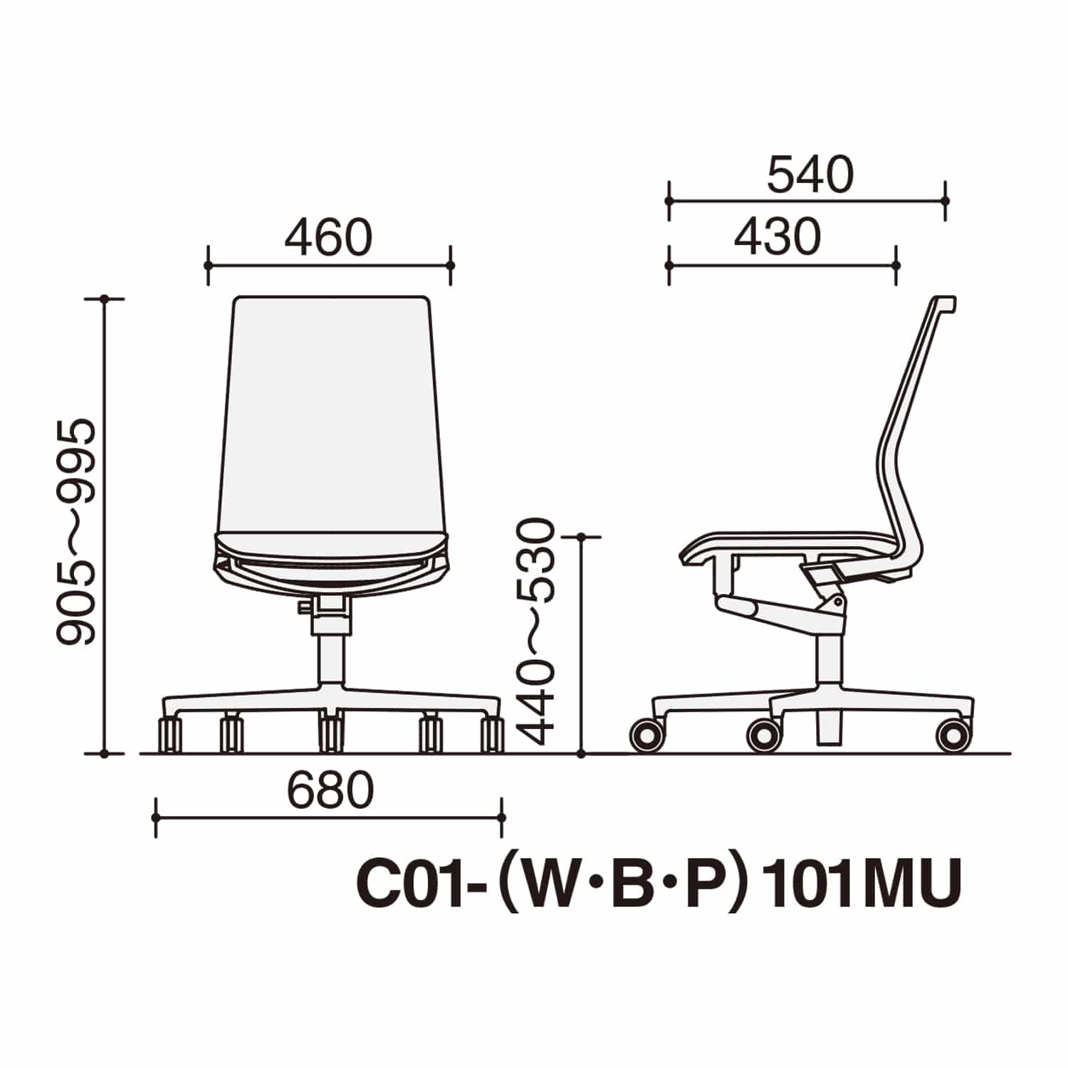 本体ホワイト/ホワイト脚/背座同色/ホワイト