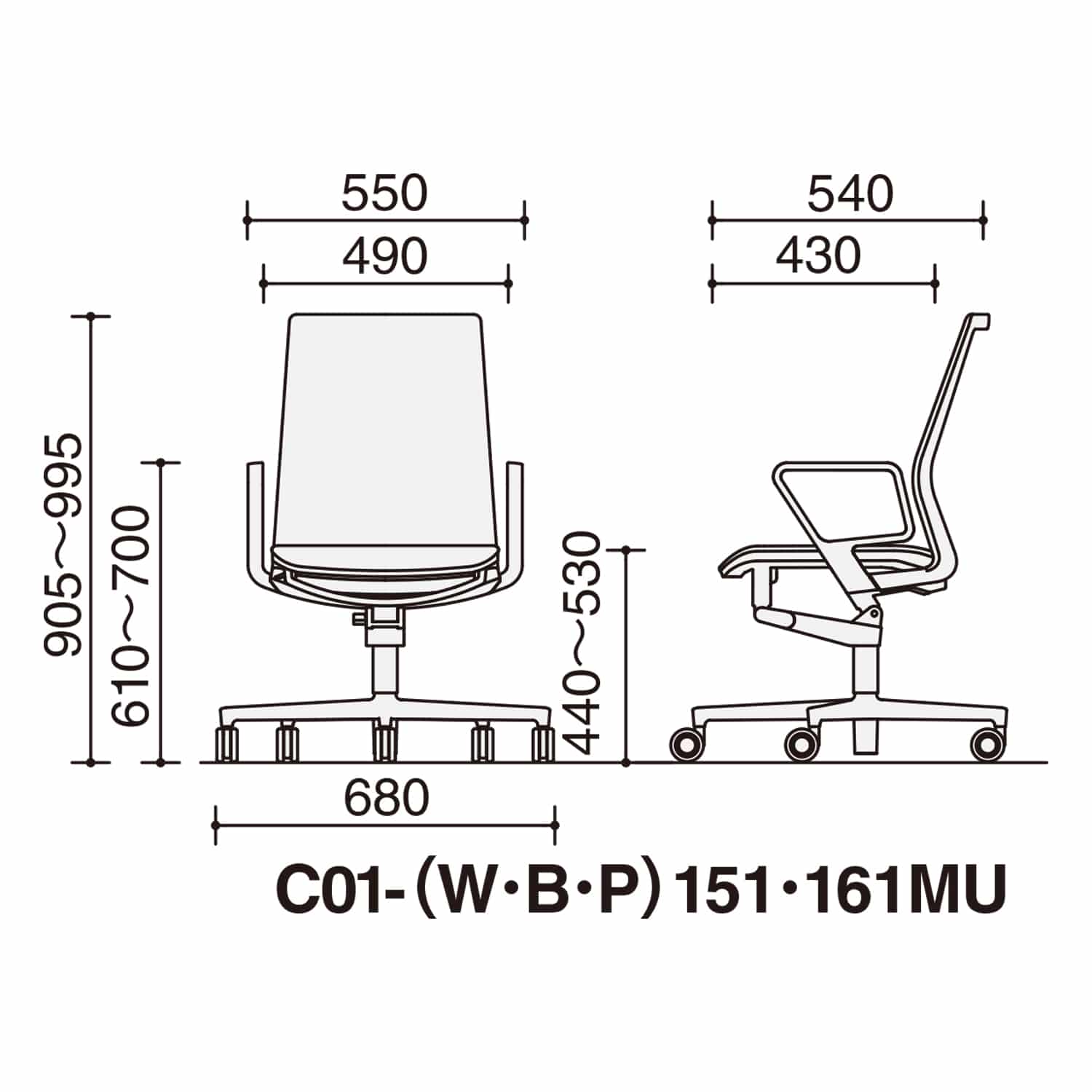 本体ホワイト／ホワイト脚／背座同色／ホワイト