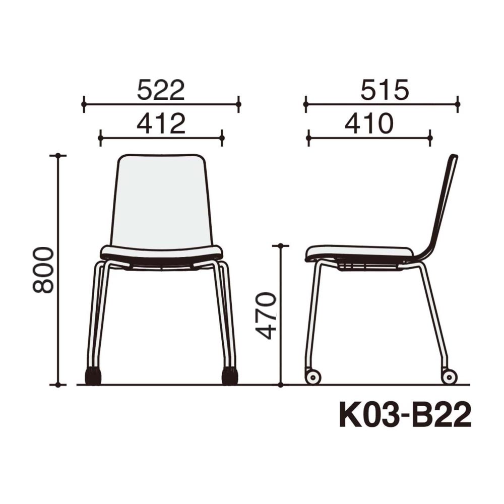 背座パーシアンレッド／座パッド(レザー)ブライトグレー