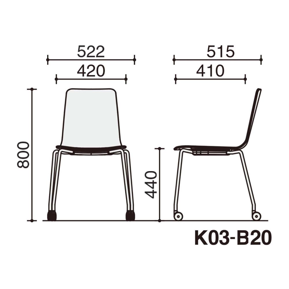 背座ライトグレー