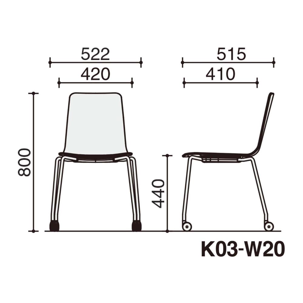 背座ライトグレー
