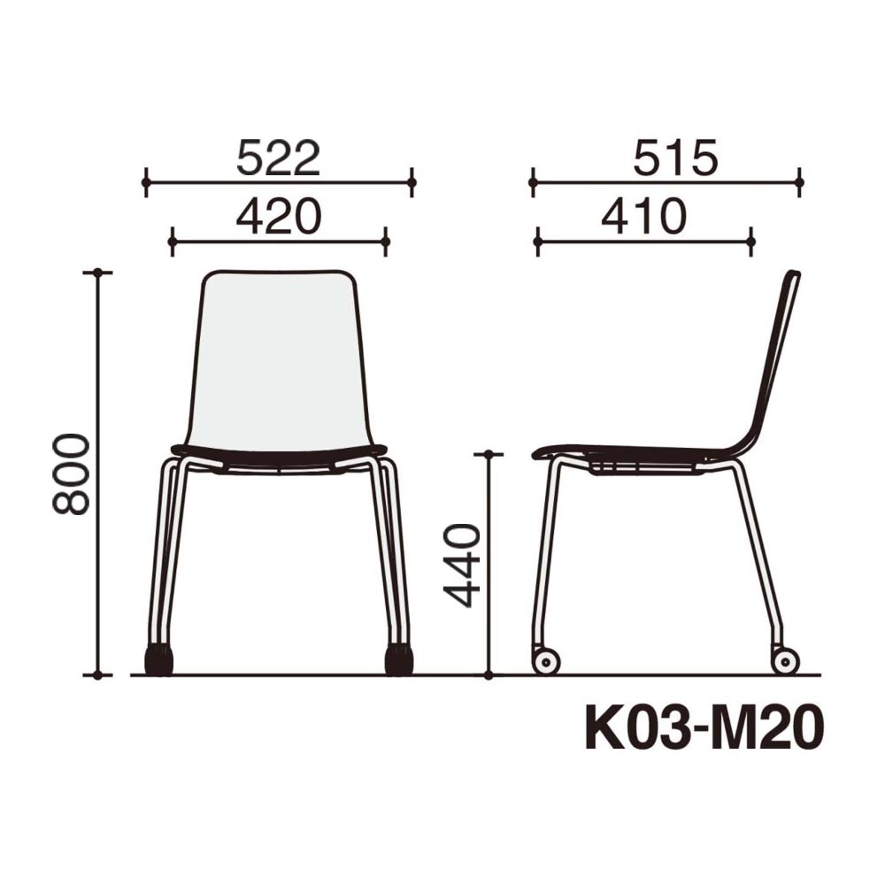 背座ライトグレー