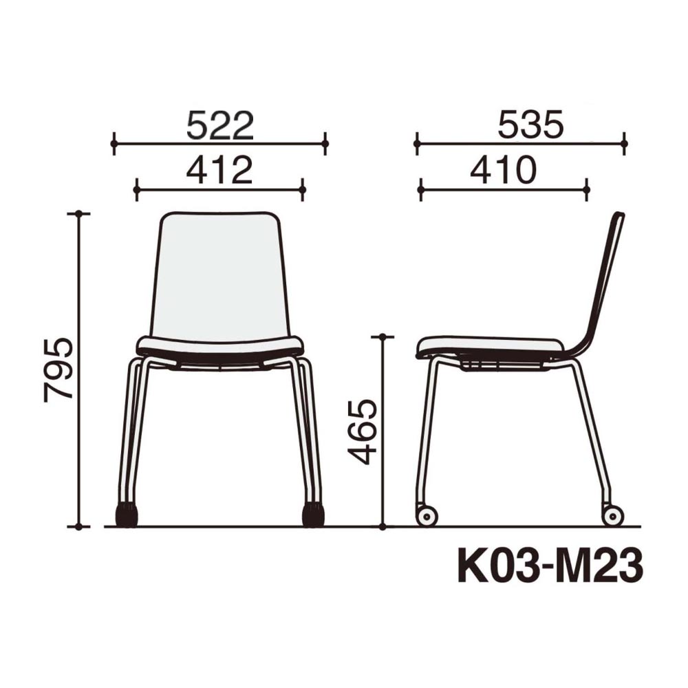 背座ティンバーミディアム/座パッド(レザー)ブライトグレー