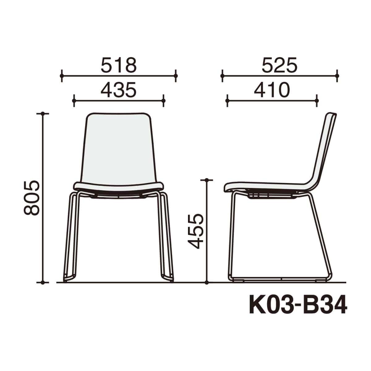 背座ブライトグレー