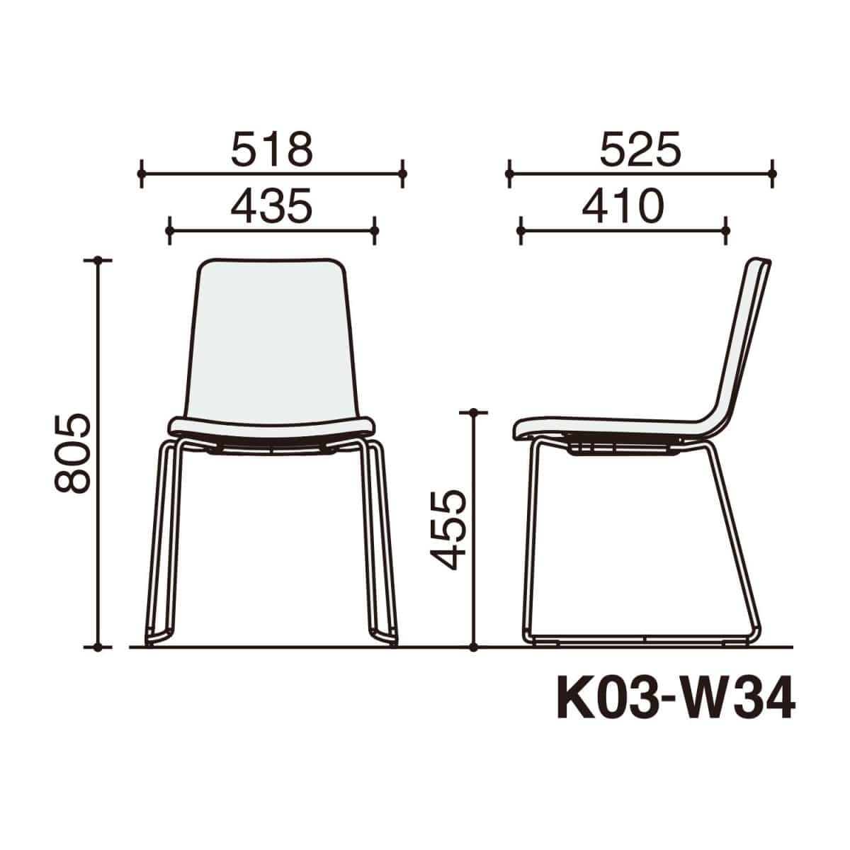 背座ブライトグレー